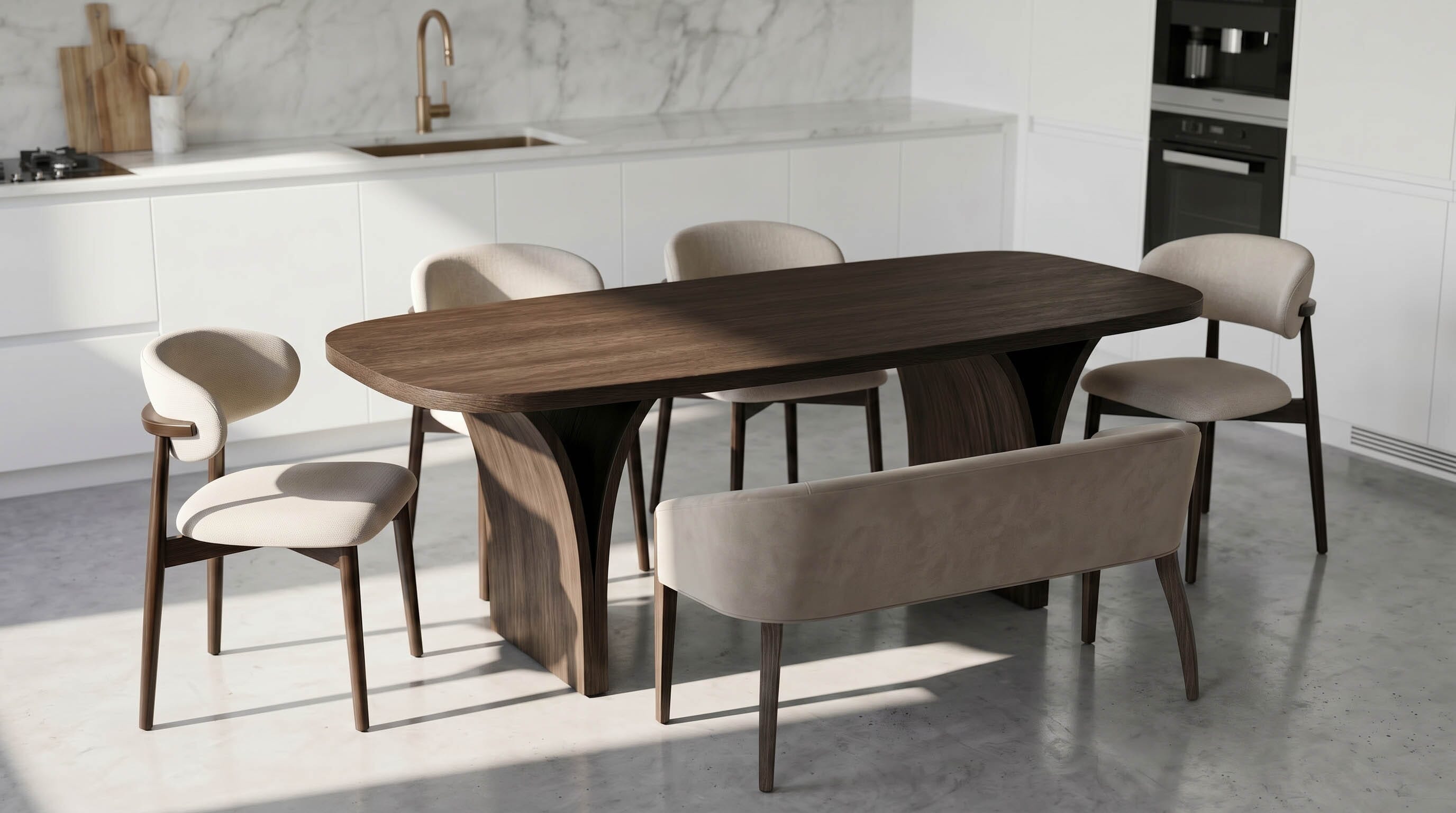 Seoul Table & 6 Munich Chairs