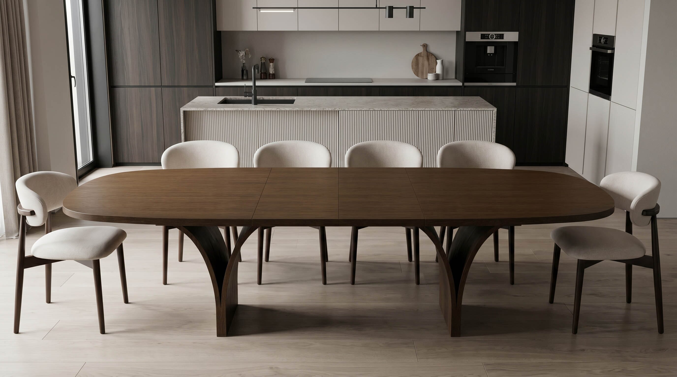 Seoul Table & 8 Munich Chairs