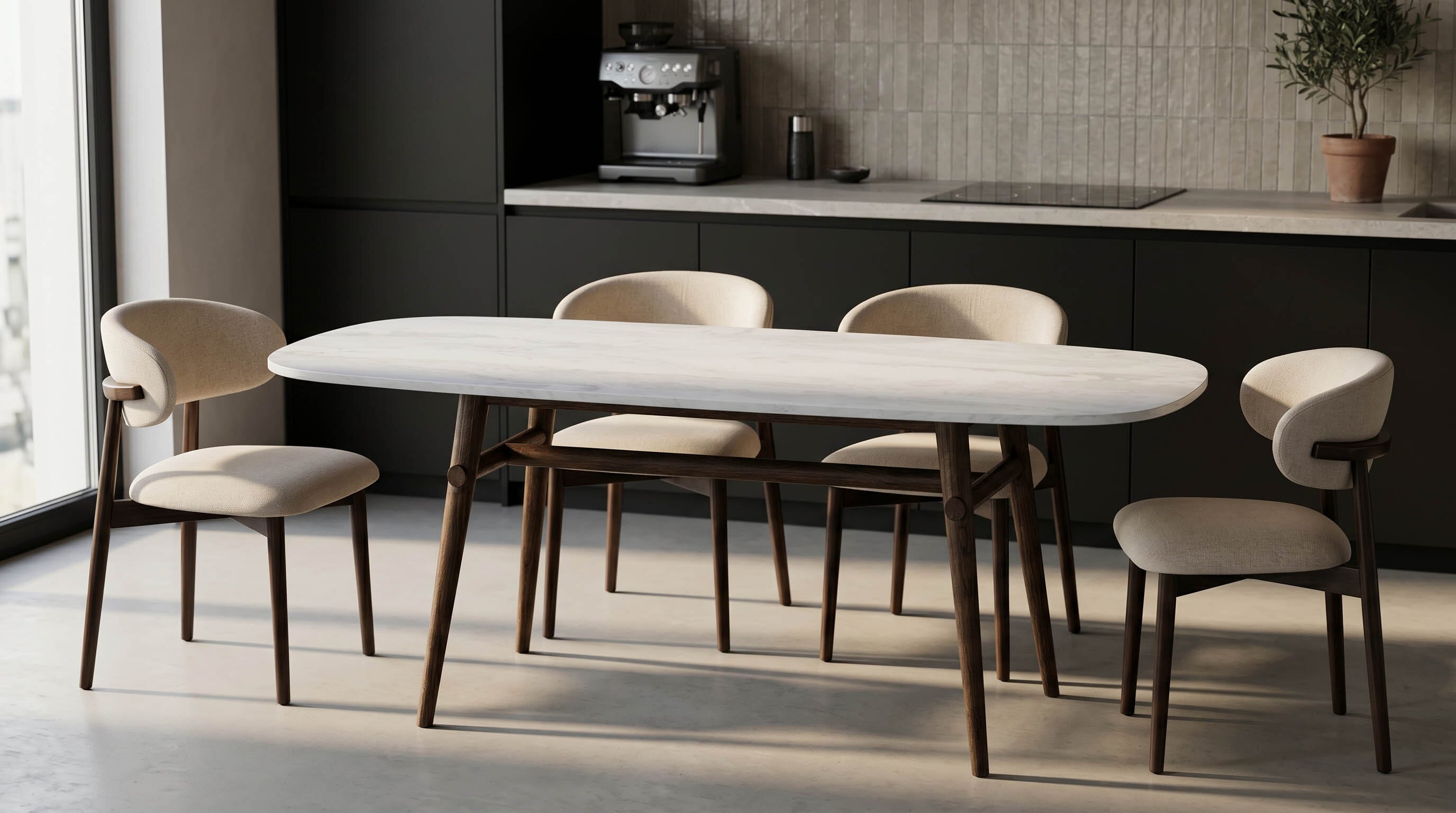 Madrid Table & 6 Munich Chairs