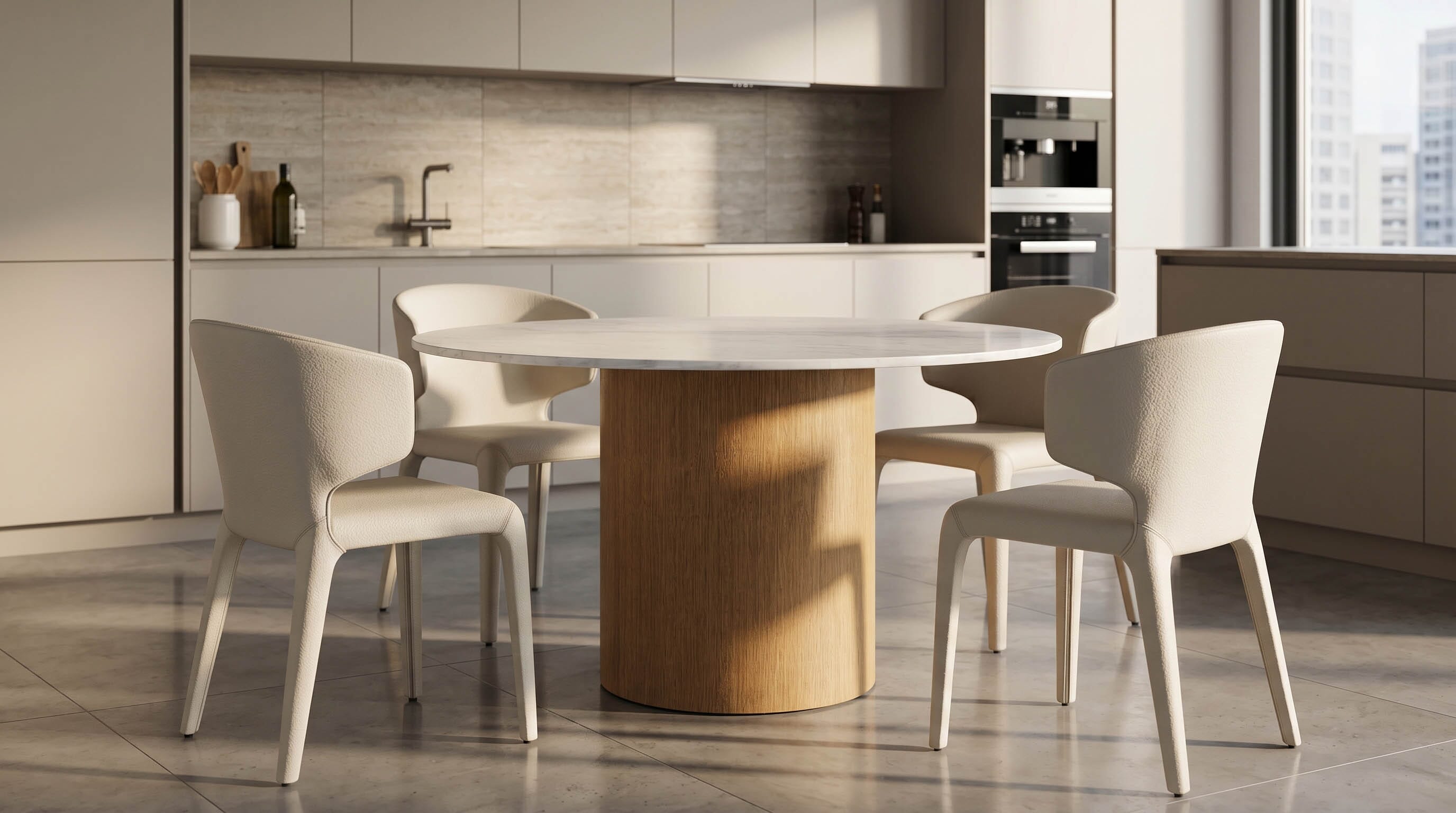 Oslo Table & 6 Milan Chairs