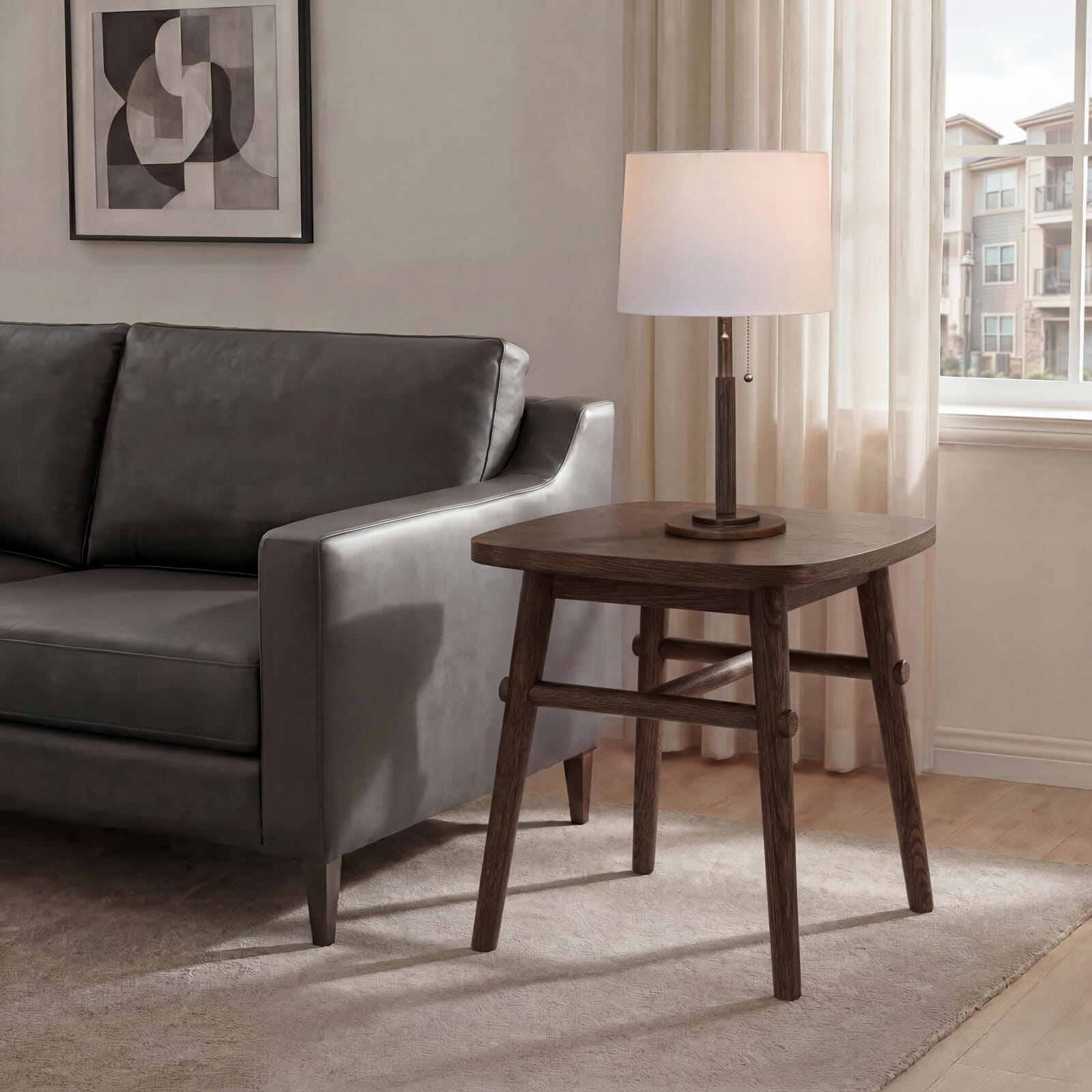Living sofas and side table for an elegant gathering