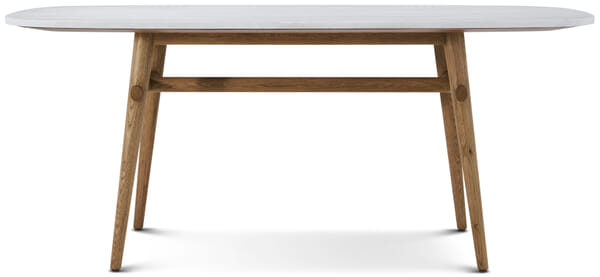 Madrid 71"L Quartz Oval Dining Table