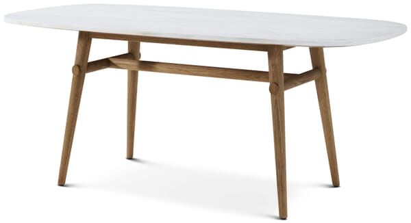 Madrid 71"L Quartz Oval Dining Table