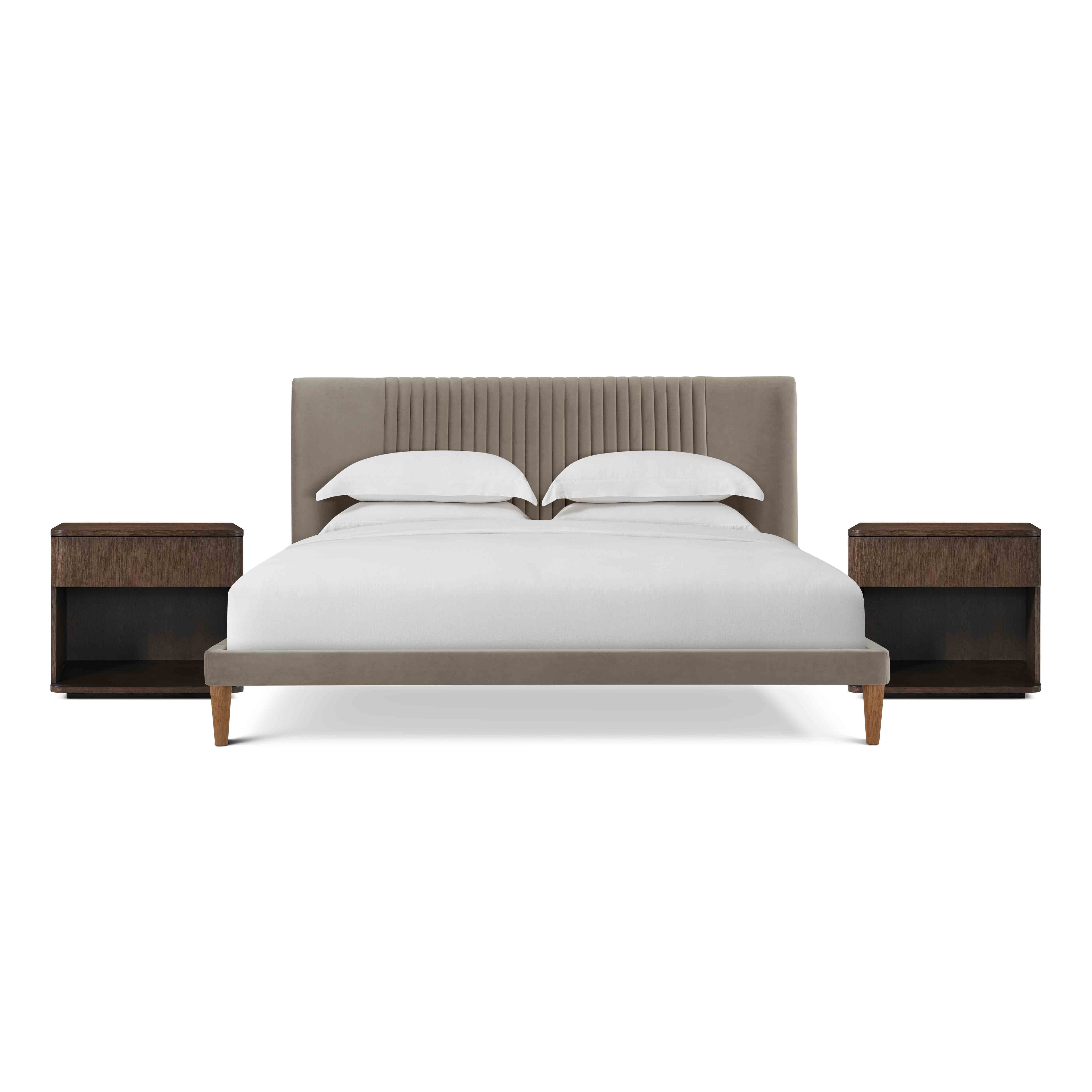 Kyoto King Bed & Seoul Nightstands