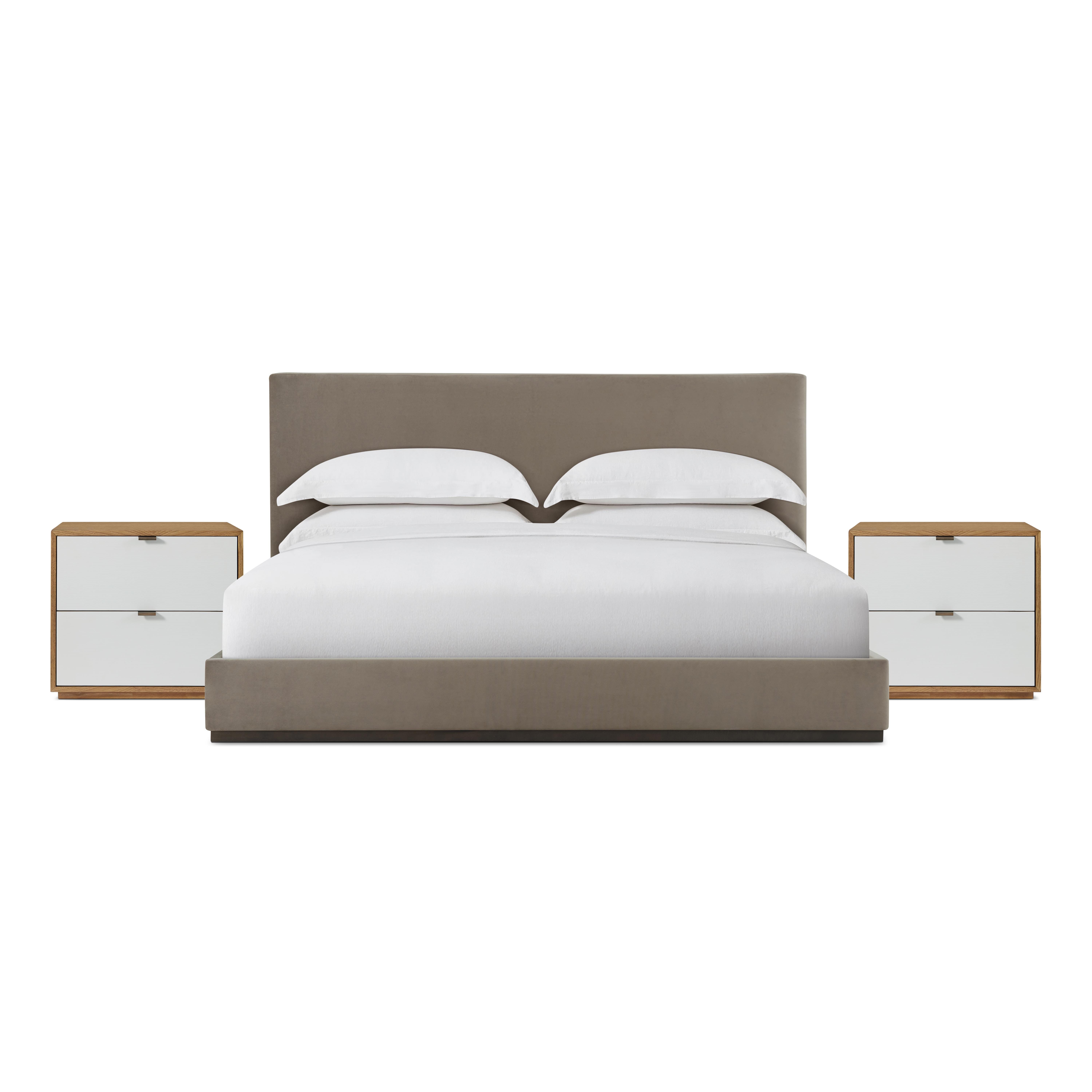 Seoul King Bed & Kyoto Nightstands