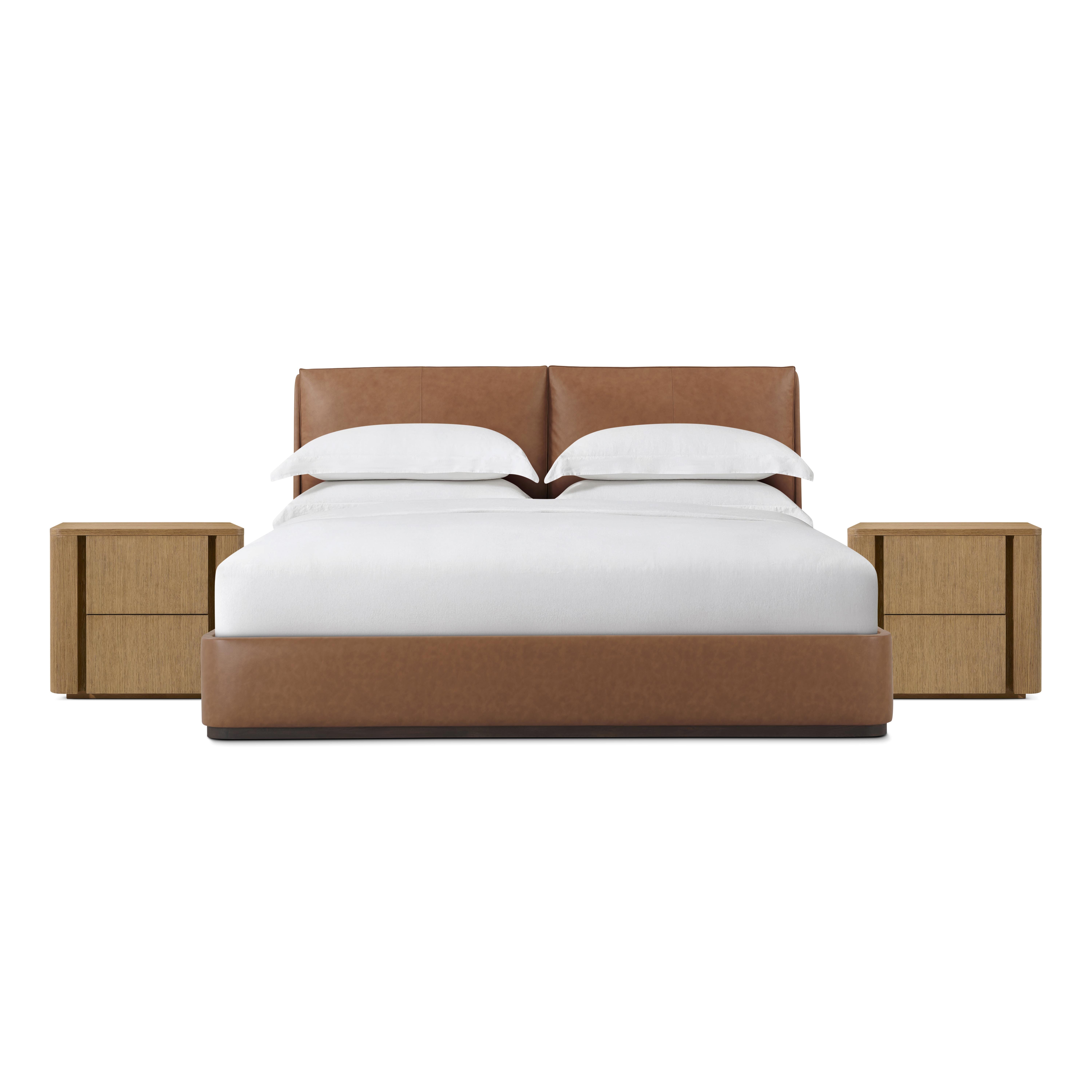 Vienna Queen Bed & Lisbon Nightstands